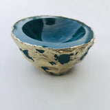Green Blue Agate Geode Nut/trinket/Jewellery Bowl-0