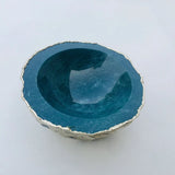 Green Blue Agate Geode Nut/trinket/Jewellery Bowl-1