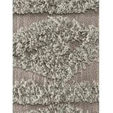 Grey Cushion Cover with Tassels | 40x40cm | Tufted Cotton | Boho Style-1