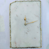 White Marble Large Wall Clock/Personalised Momento-0